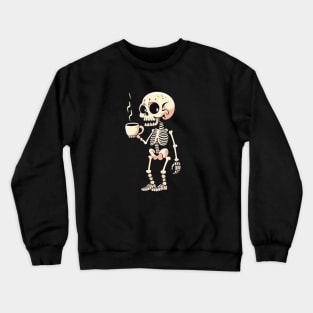 Skeleton Drink Coffee Crewneck Sweatshirt